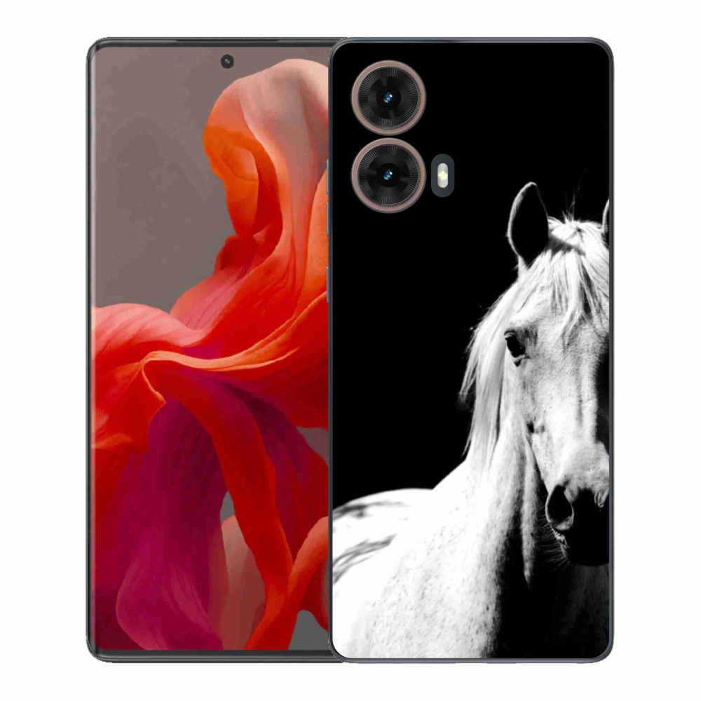 Gelový kryt mmCase na Motorola Moto G85 5G - bílý kůň 5