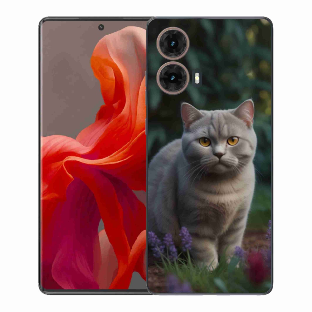 Gelový kryt mmCase na Motorola Moto G85 5G - britská kočka