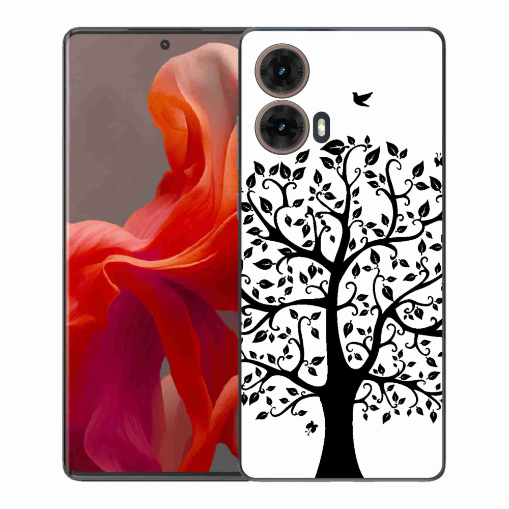 Gelový kryt mmCase na Motorola Moto G85 5G - černobílý strom