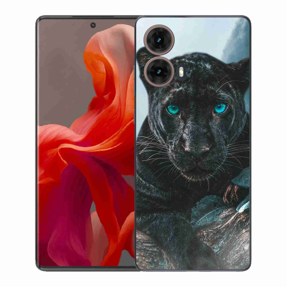Gelový kryt mmCase na Motorola Moto G85 5G - černý panter