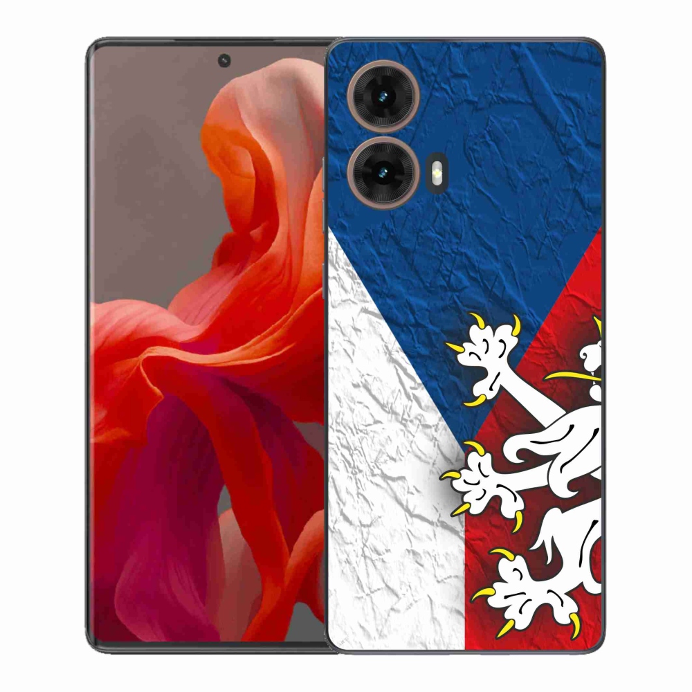 Gelový kryt mmCase na Motorola Moto G85 5G - česká vlajka 1