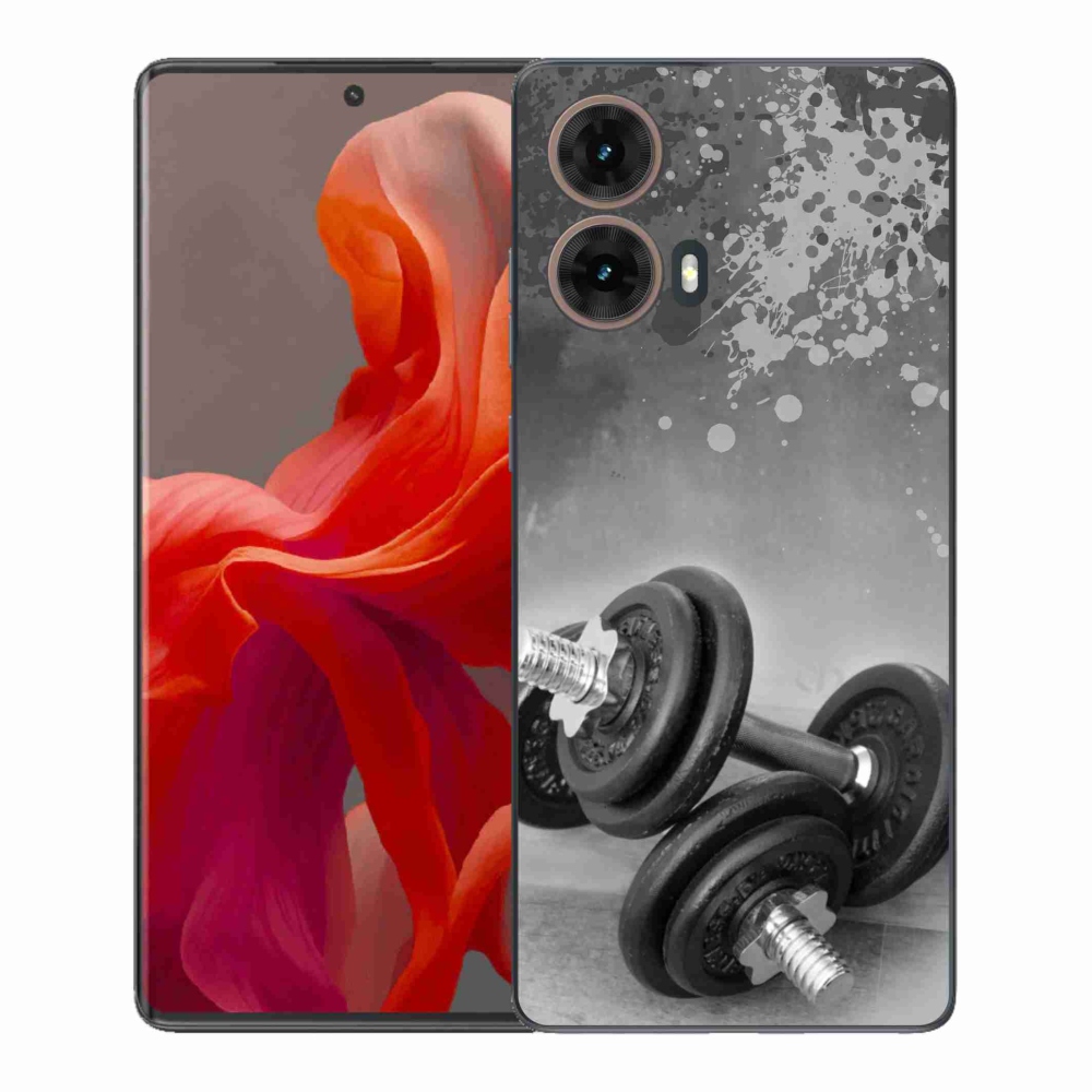 Gelový kryt mmCase na Motorola Moto G85 5G - činky 1