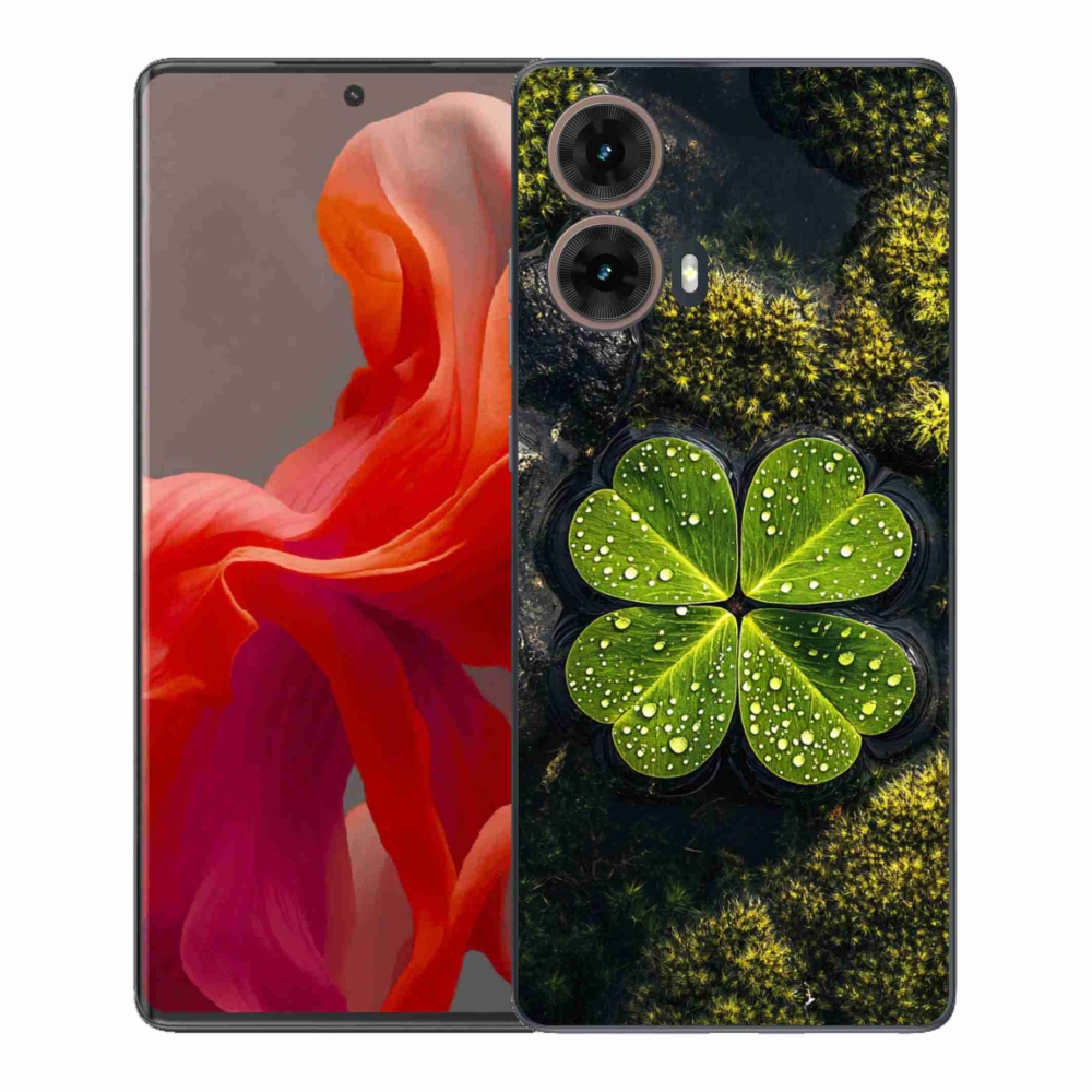 Gelový kryt mmCase na Motorola Moto G85 5G - čtyřlístek