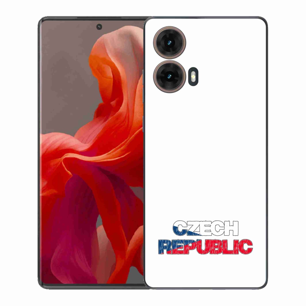 Gelový kryt mmCase na Motorola Moto G85 5G - Czech Republic bílé pozadí