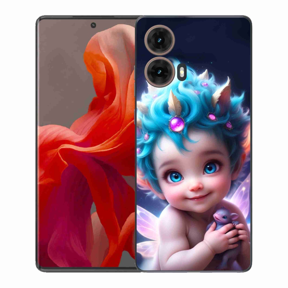 Gelový kryt mmCase na Motorola Moto G85 5G - dítě s motýlími křídly