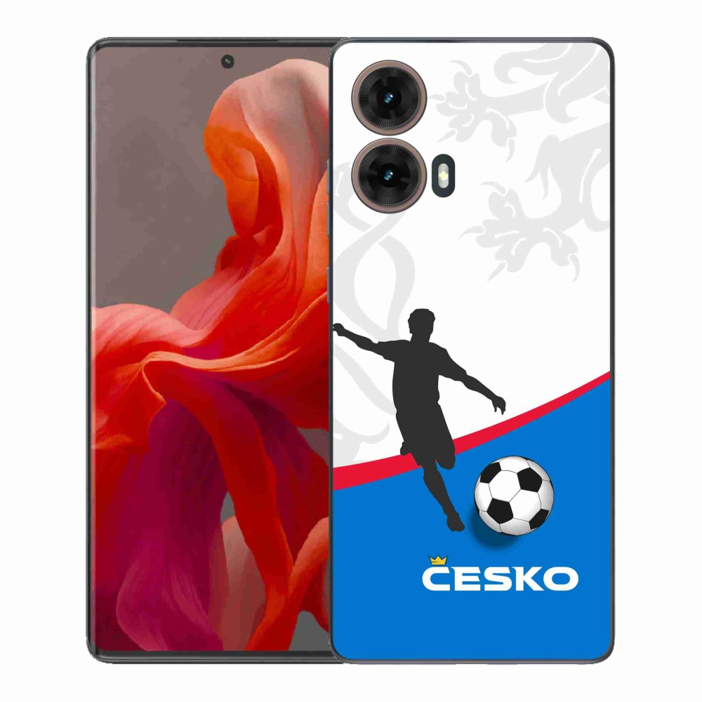 Gelový kryt mmCase na Motorola Moto G85 5G - fotbal Česko 1