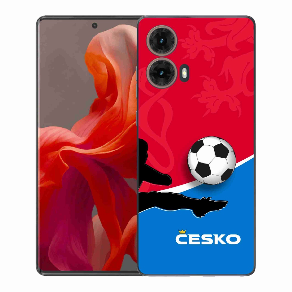 Gelový kryt mmCase na Motorola Moto G85 5G - fotbal Česko 2