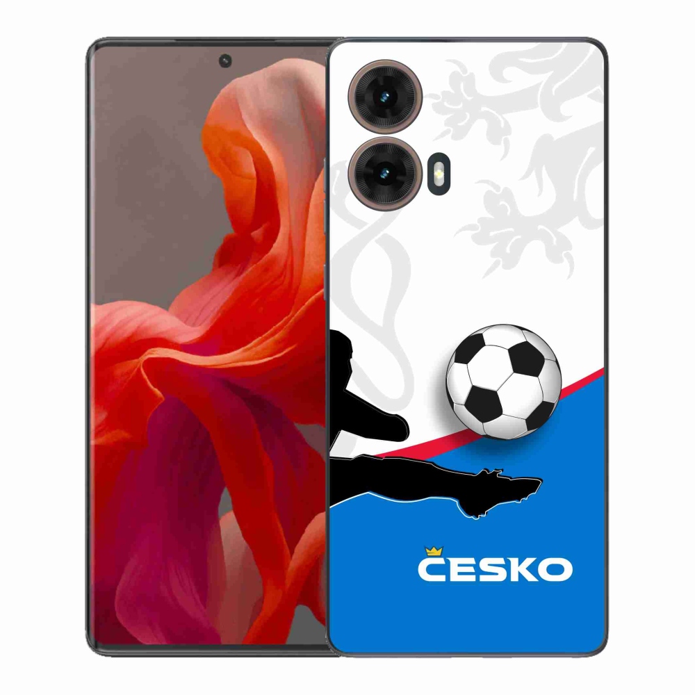 Gelový kryt mmCase na Motorola Moto G85 5G - fotbal Česko 3