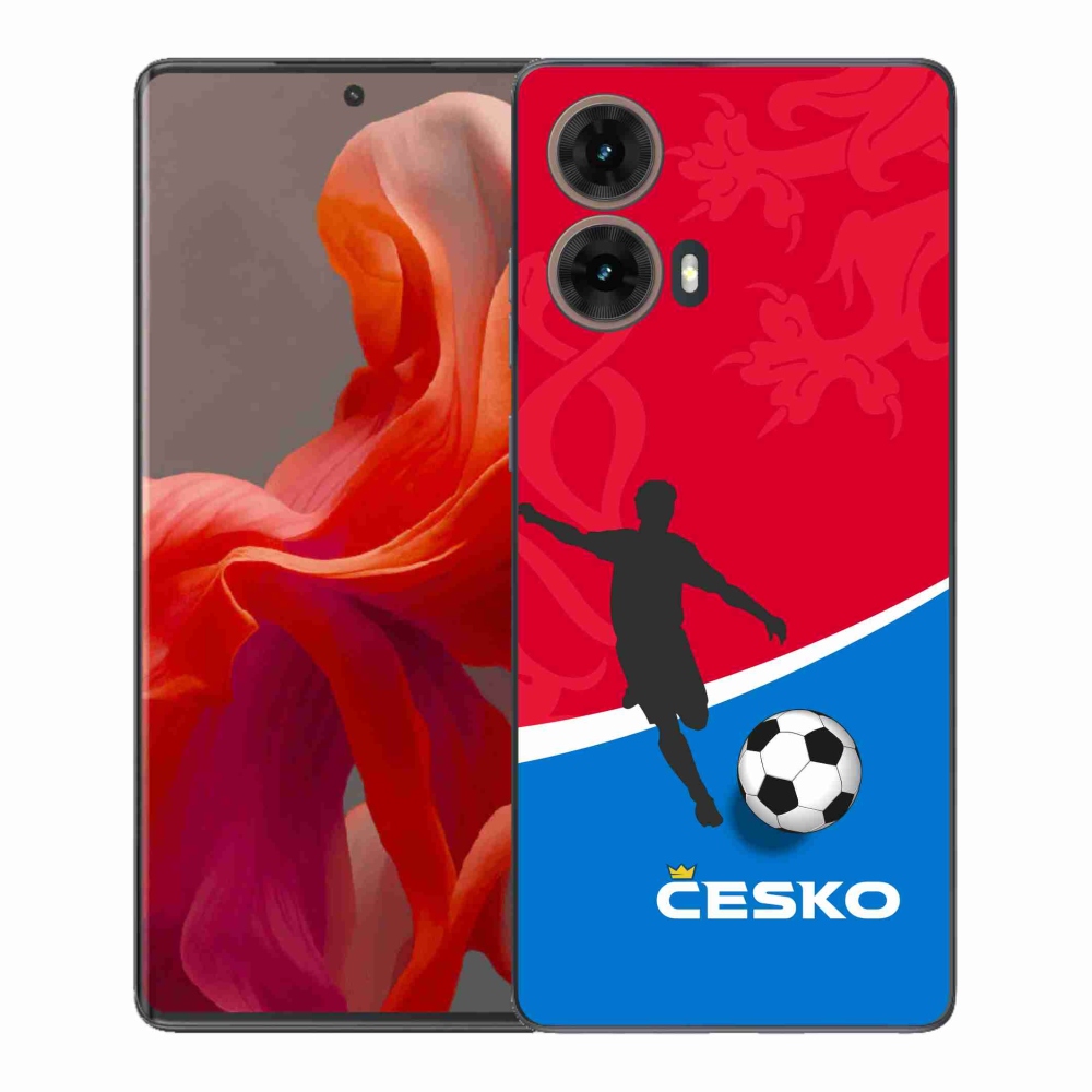 Gelový kryt mmCase na Motorola Moto G85 5G - fotbal Česko