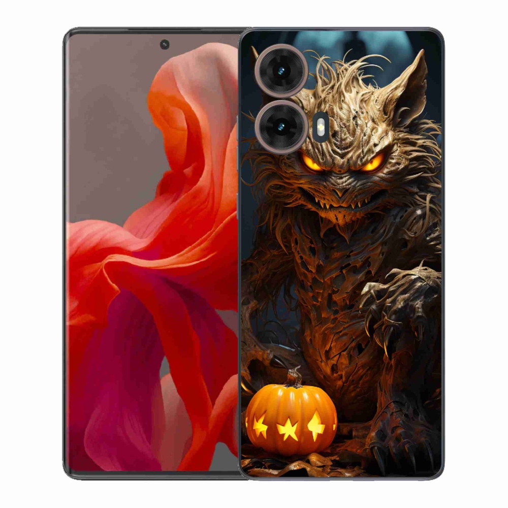 Gelový kryt mmCase na Motorola Moto G85 5G - halloweenská příšera