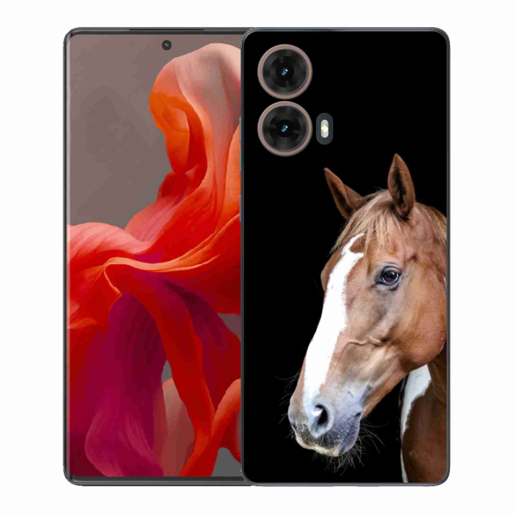 Gelový kryt mmCase na Motorola Moto G85 5G - hnědý kůň 3