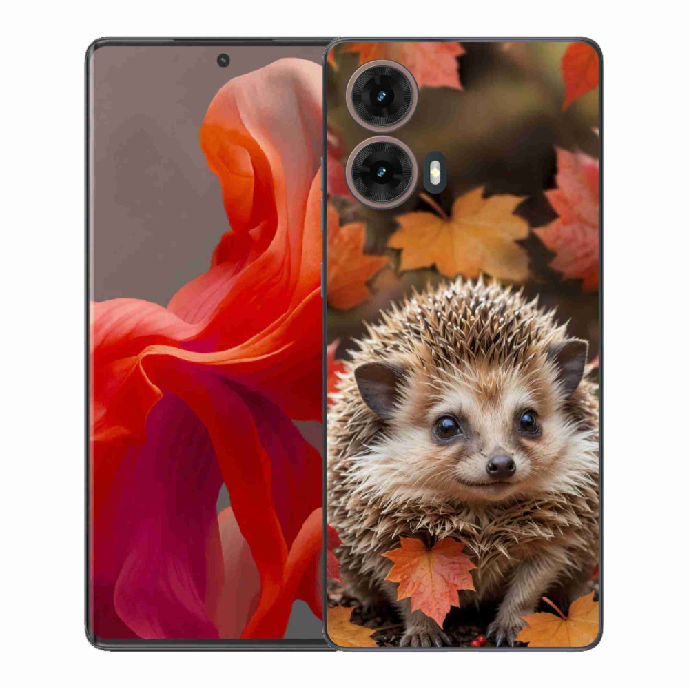 Gelový kryt mmCase na Motorola Moto G85 5G - ježek v listí