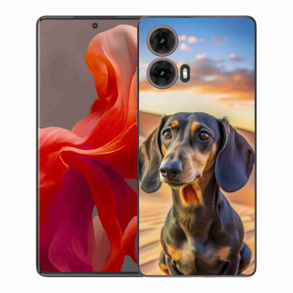 Gelový kryt mmCase na Motorola Moto G85 5G - jezevčík 3 