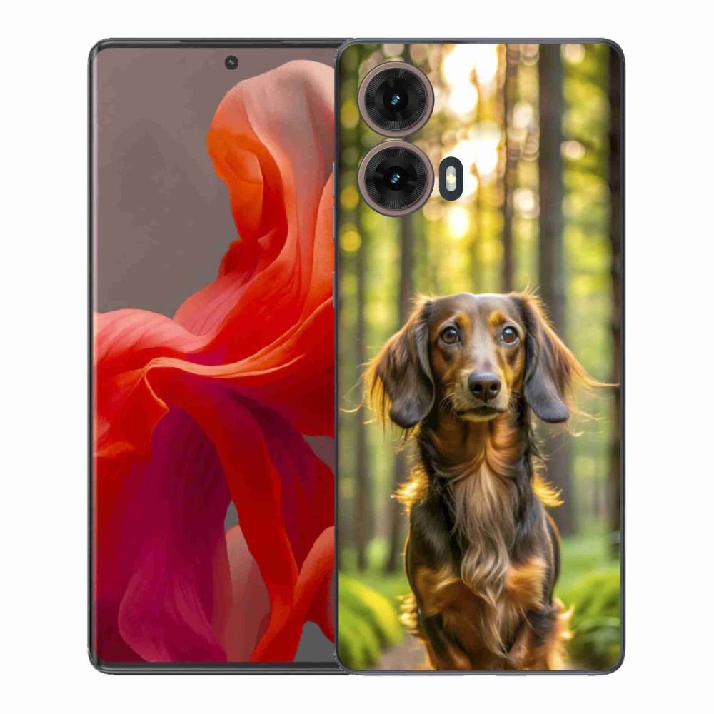 Gelový kryt mmCase na Motorola Moto G85 5G - jezevčík 4
