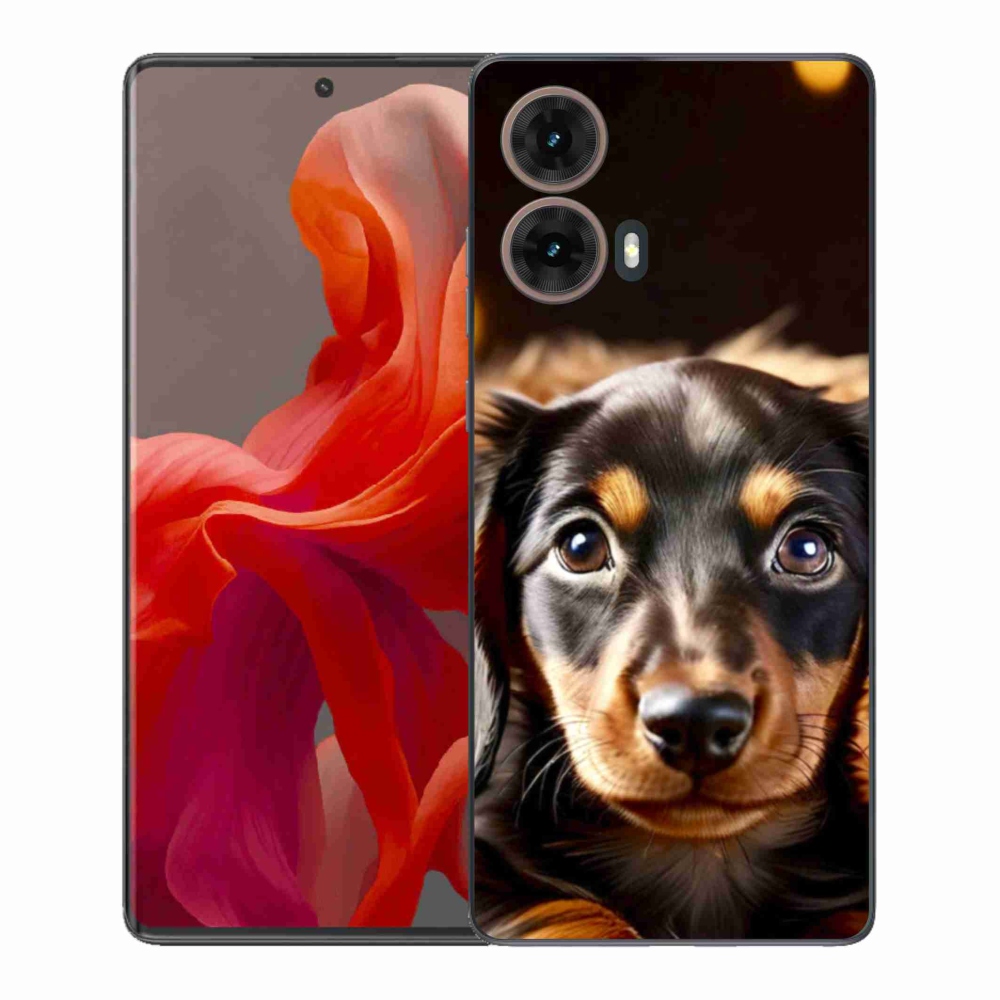 Gelový kryt mmCase na Motorola Moto G85 5G - jezevčík
