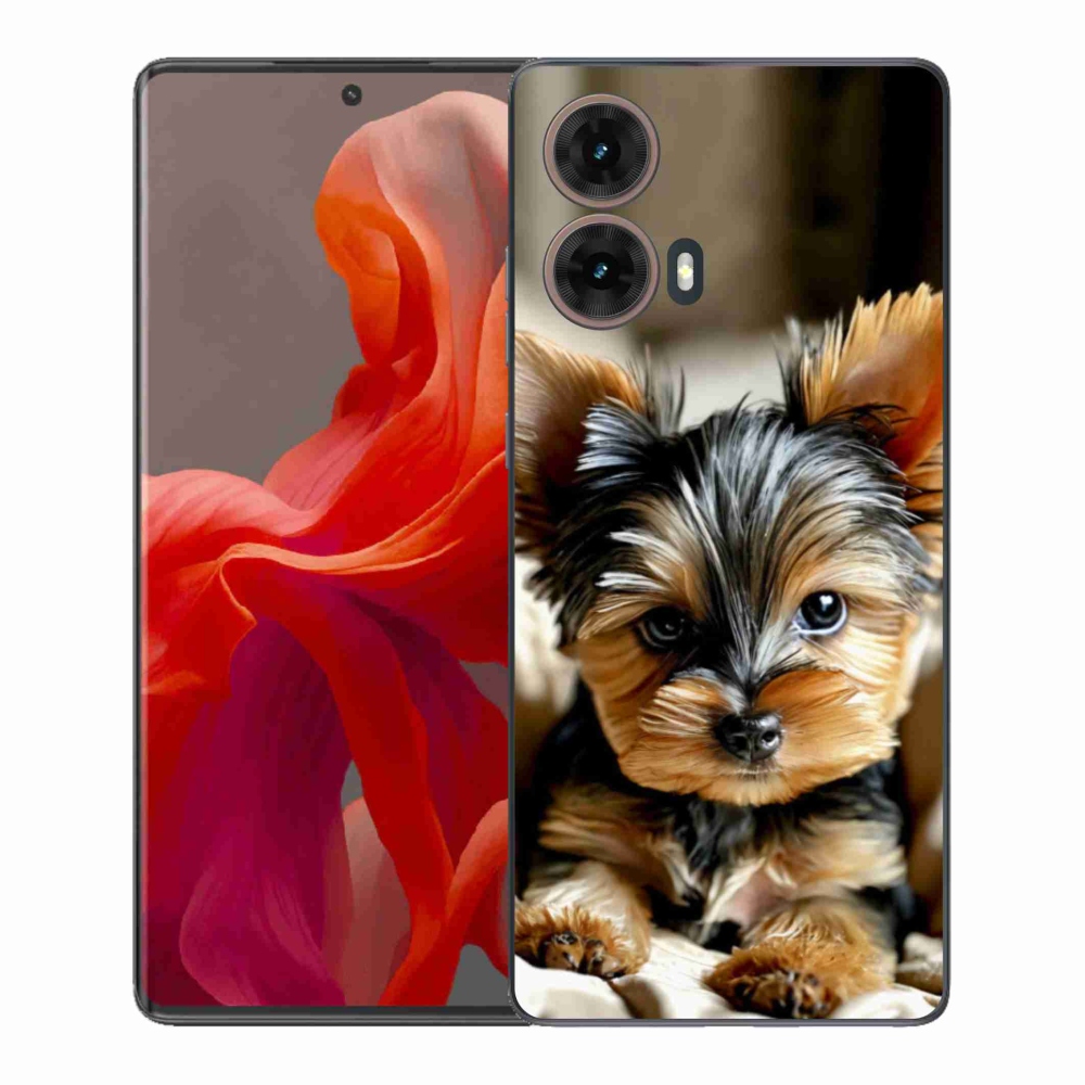 Gelový kryt mmCase na Motorola Moto G85 5G - jorkšír 11