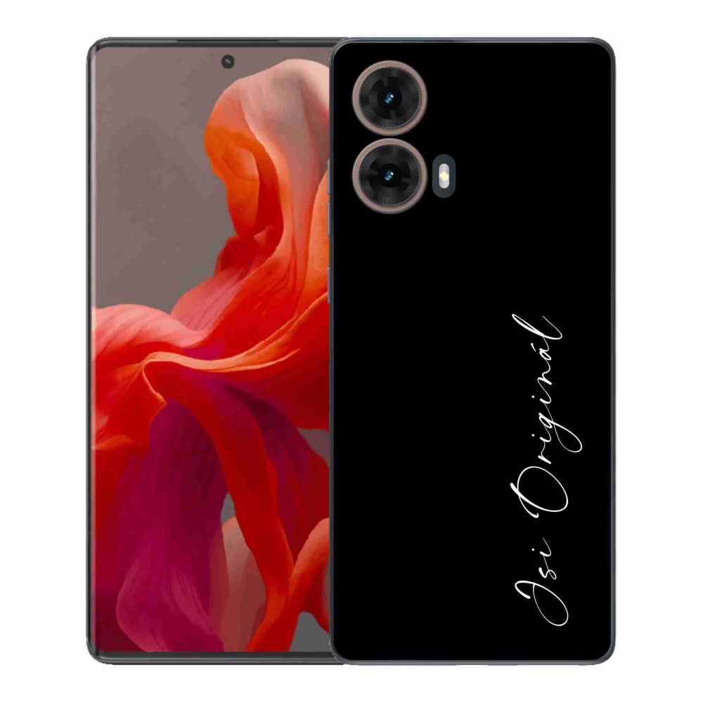 Gelový kryt mmCase na Motorola Moto G85 5G - jsi originál černé pozadí