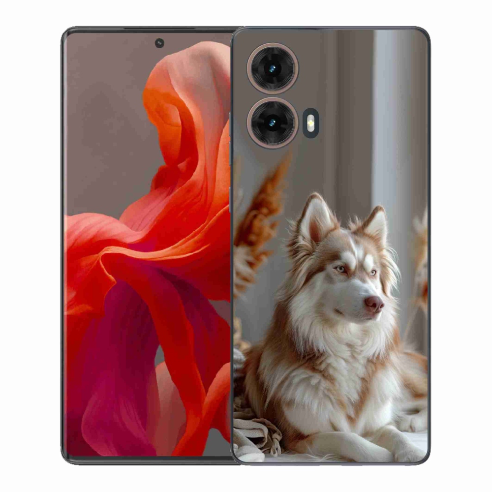 Gelový kryt mmCase na Motorola Moto G85 5G - klidný sibiřský husky