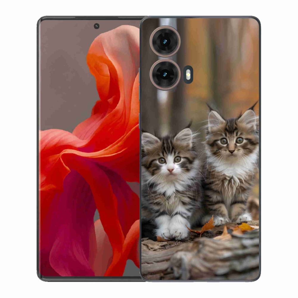Gelový kryt mmCase na Motorola Moto G85 5G - kočičí duo 3