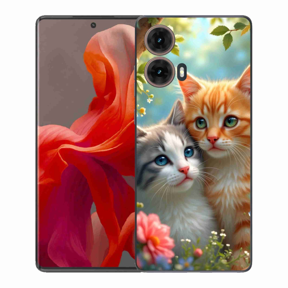 Gelový kryt mmCase na Motorola Moto G85 5G - kočičí láska 2