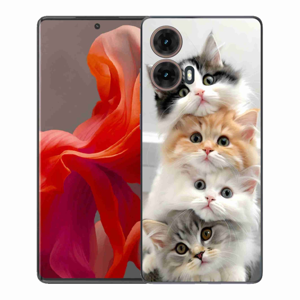 Gelový kryt mmCase na Motorola Moto G85 5G - kočičí parta