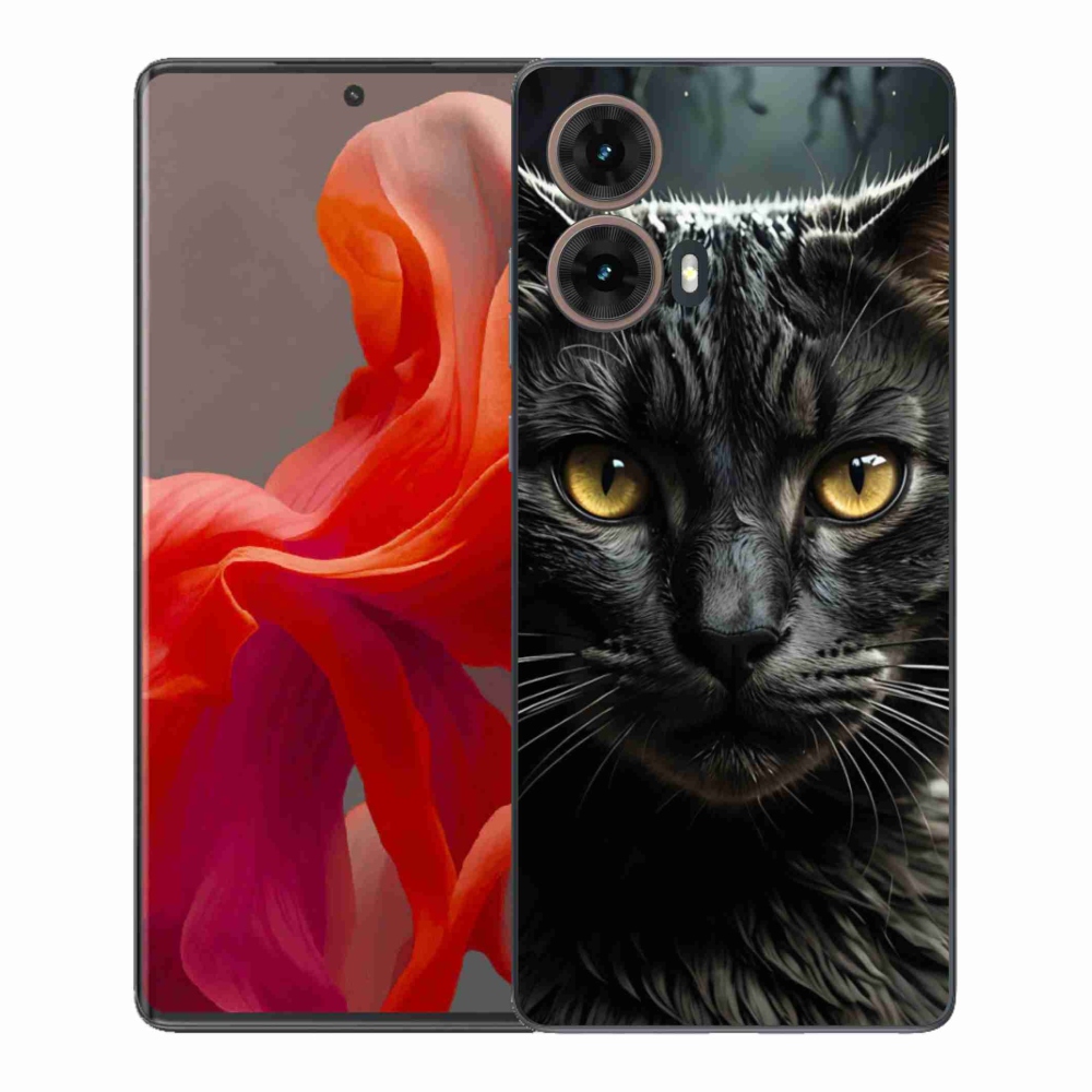 Gelový kryt mmCase na Motorola Moto G85 5G - kočičí pohled 3