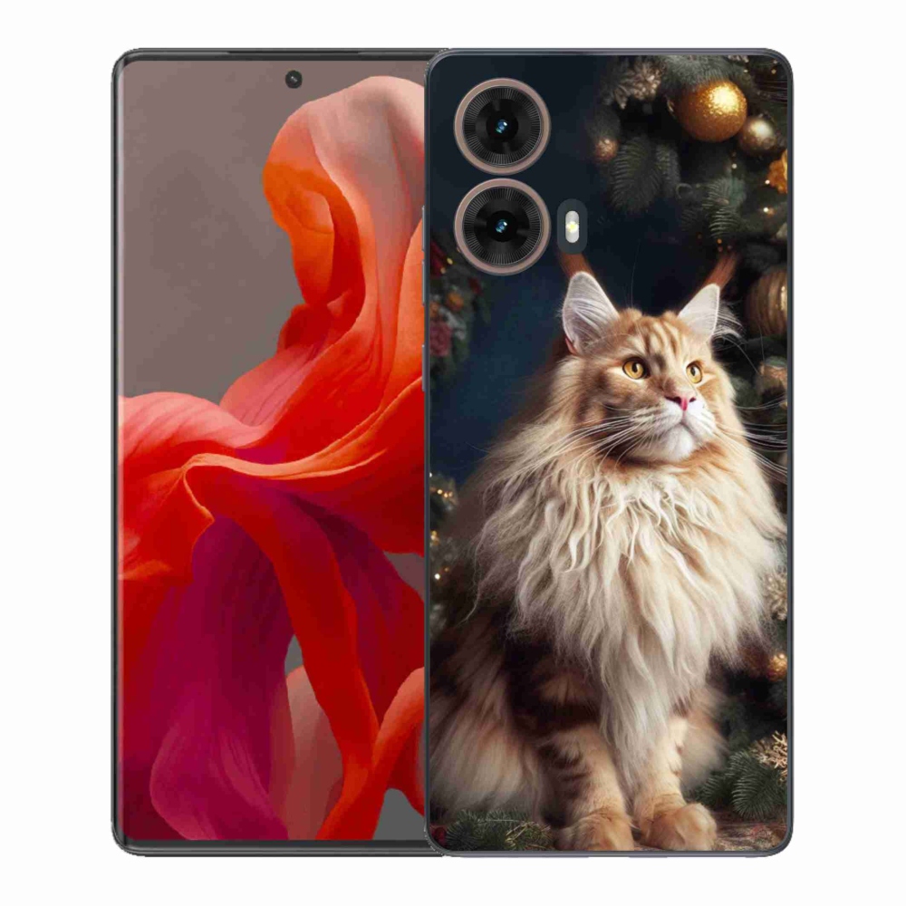 Gelový kryt mmCase na Motorola Moto G85 5G - kočka u stromku