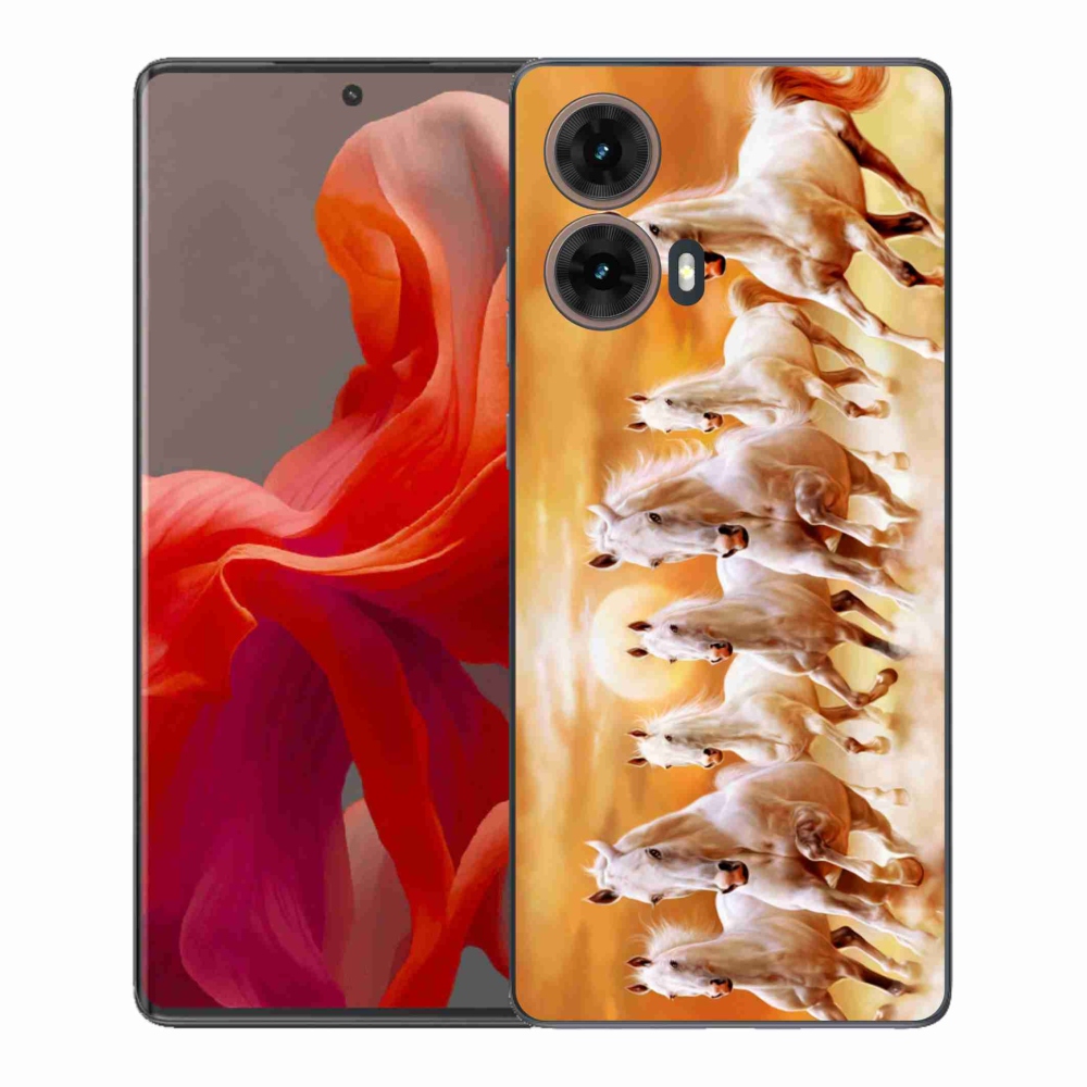 Gelový kryt mmCase na Motorola Moto G85 5G - koně 2