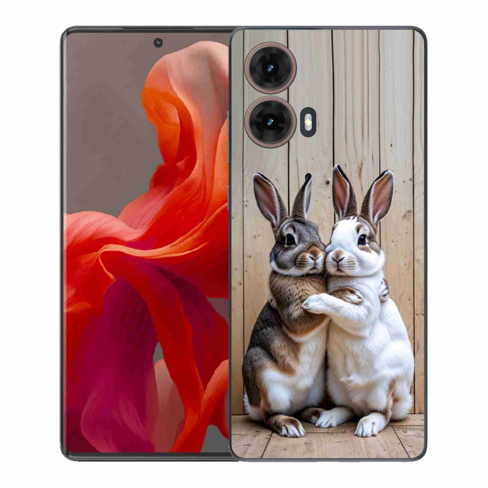 Gelový kryt mmCase na Motorola Moto G85 5G - králičí pár