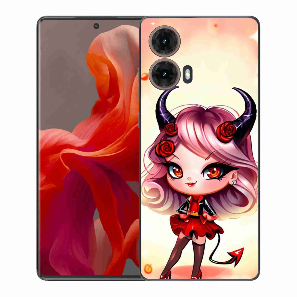 Gelový kryt mmCase na Motorola Moto G85 5G - kreslená čertice