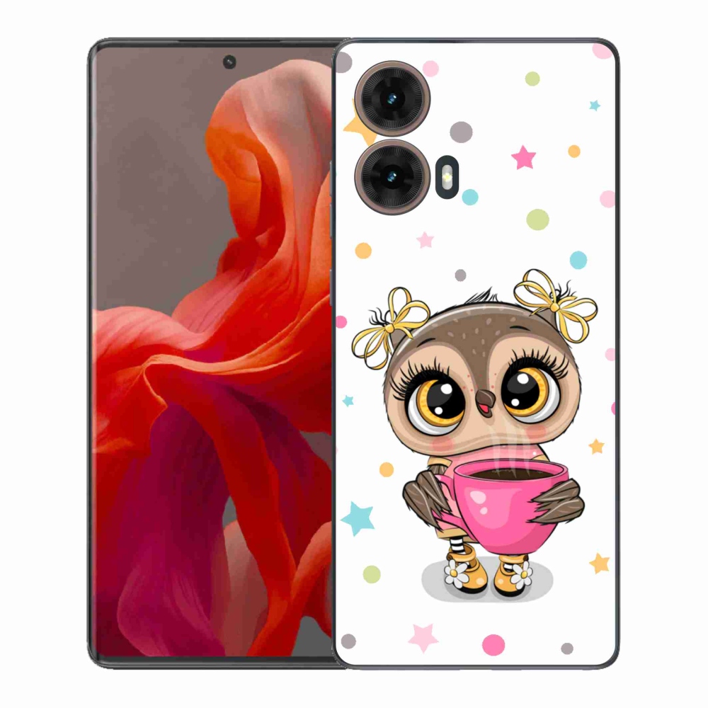 Gelový kryt mmCase na Motorola Moto G85 5G - kreslená sovička