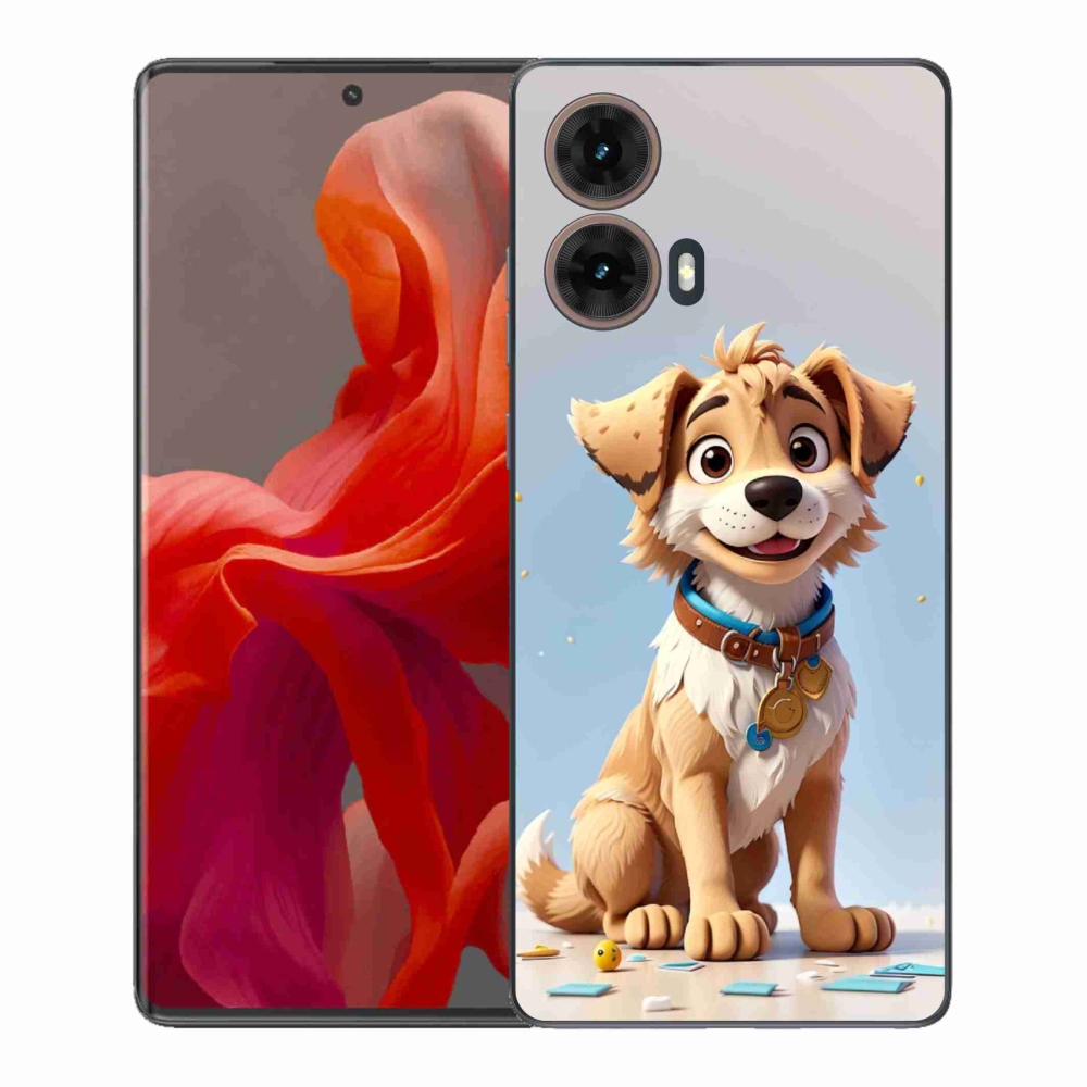 Gelový kryt mmCase na Motorola Moto G85 5G - kreslené štěně