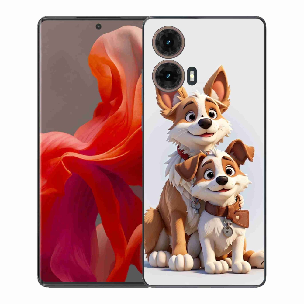 Gelový kryt mmCase na Motorola Moto G85 5G - kreslení psi