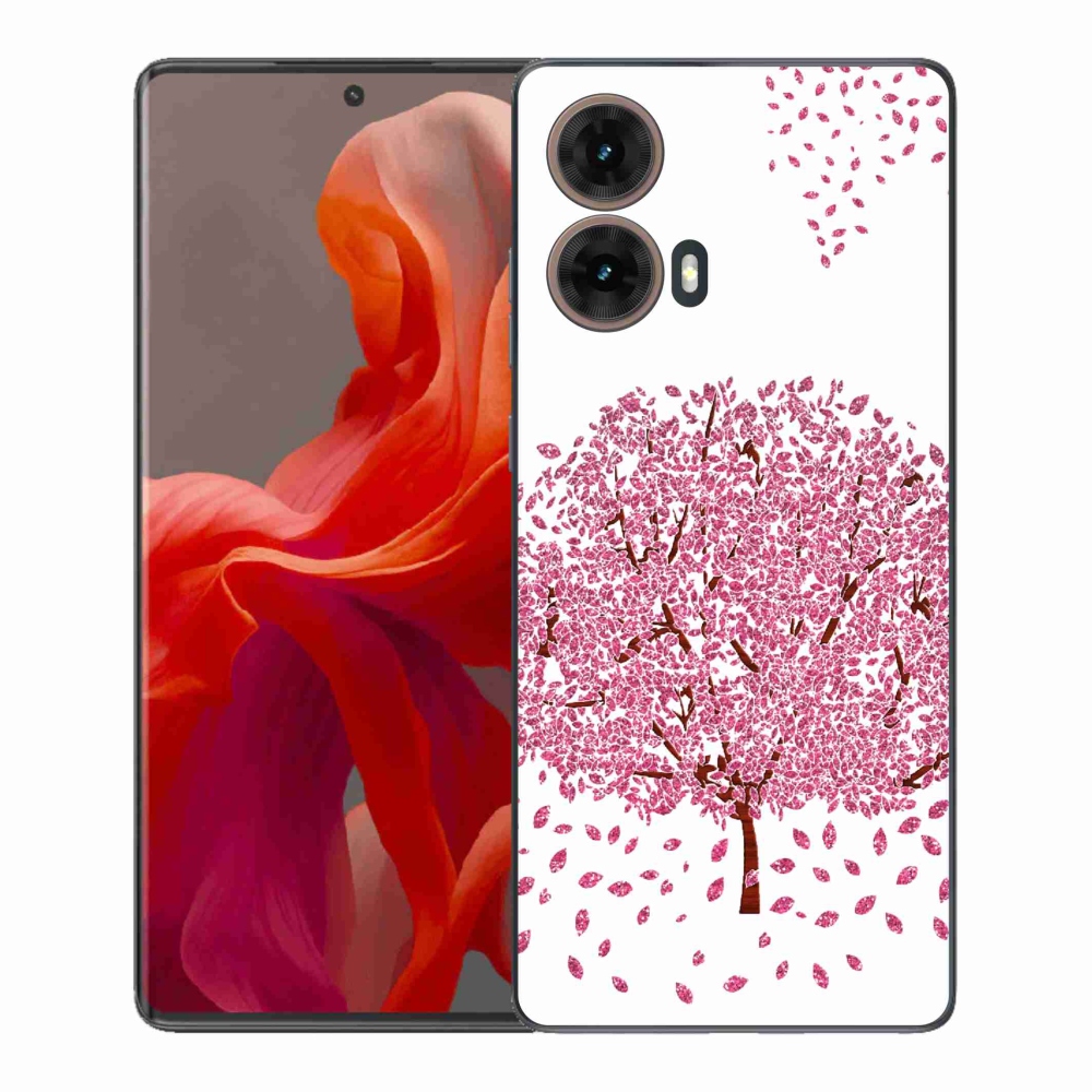 Gelový kryt mmCase na Motorola Moto G85 5G - kreslený strom s listy