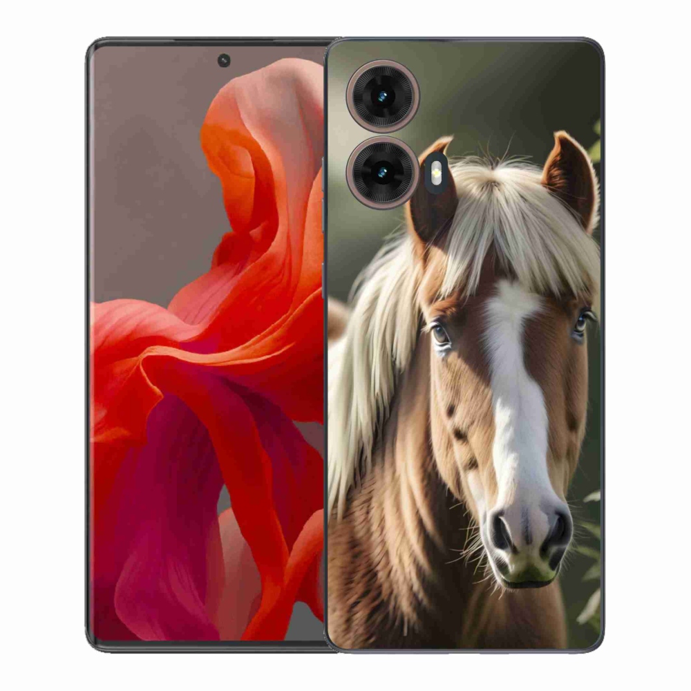Gelový kryt mmCase na Motorola Moto G85 5G - kůň se světlou hřívou