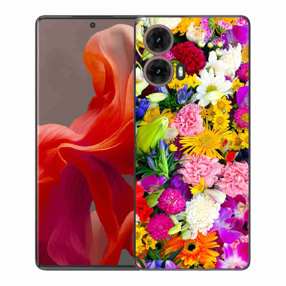 Gelový kryt mmCase na Motorola Moto G85 5G - květiny 12