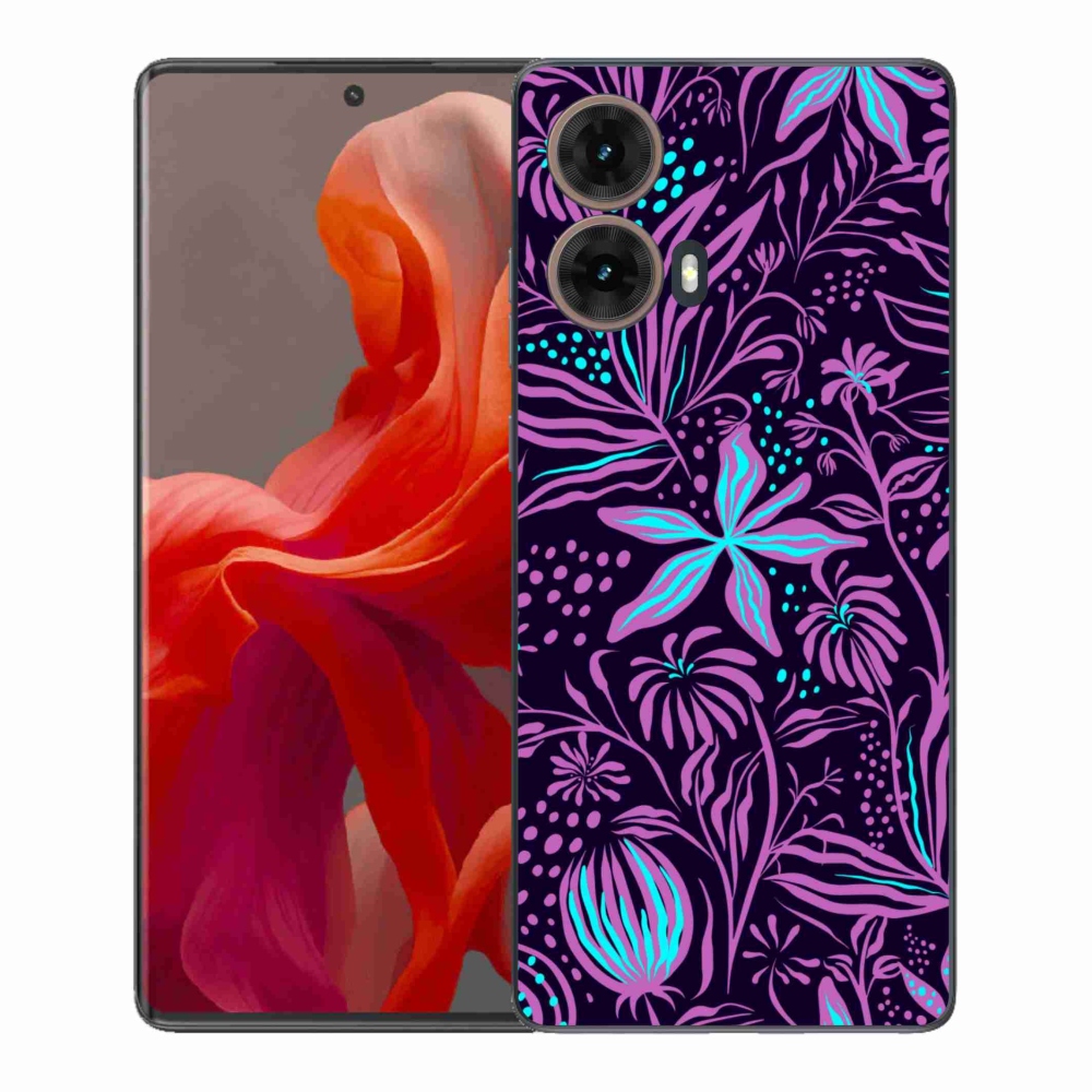 Gelový kryt mmCase na Motorola Moto G85 5G - květiny 2