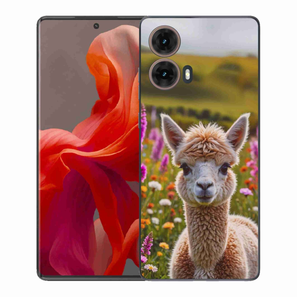 Gelový kryt mmCase na Motorola Moto G85 5G - lama na louce