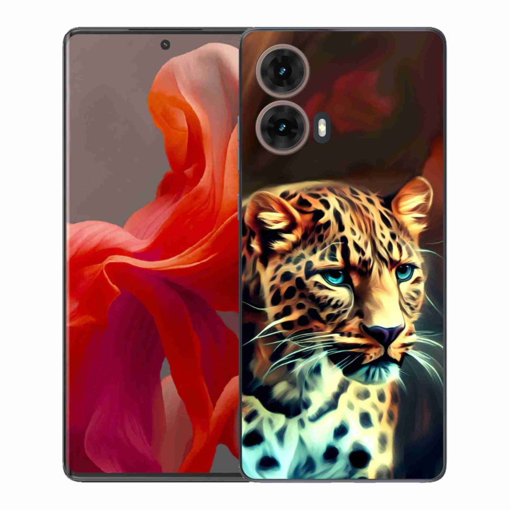 Gelový kryt mmCase na Motorola Moto G85 5G - leopard