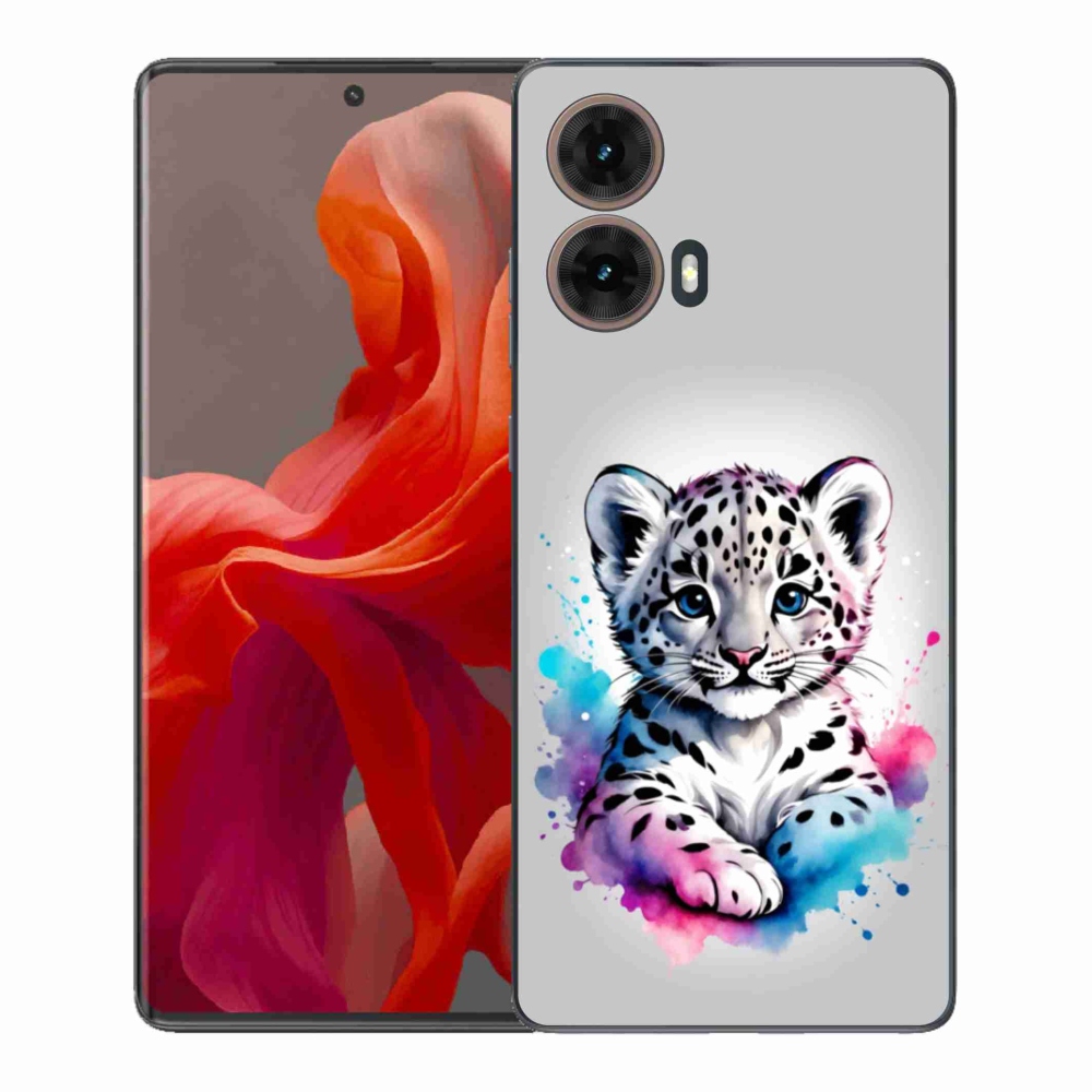 Gelový kryt mmCase na Motorola Moto G85 5G - levhartí mládě