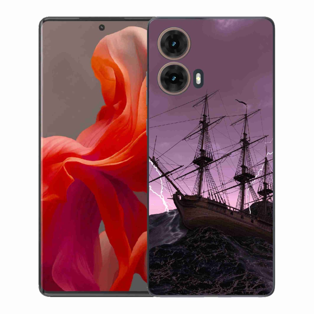 Gelový kryt mmCase na Motorola Moto G85 5G - loď v bouři