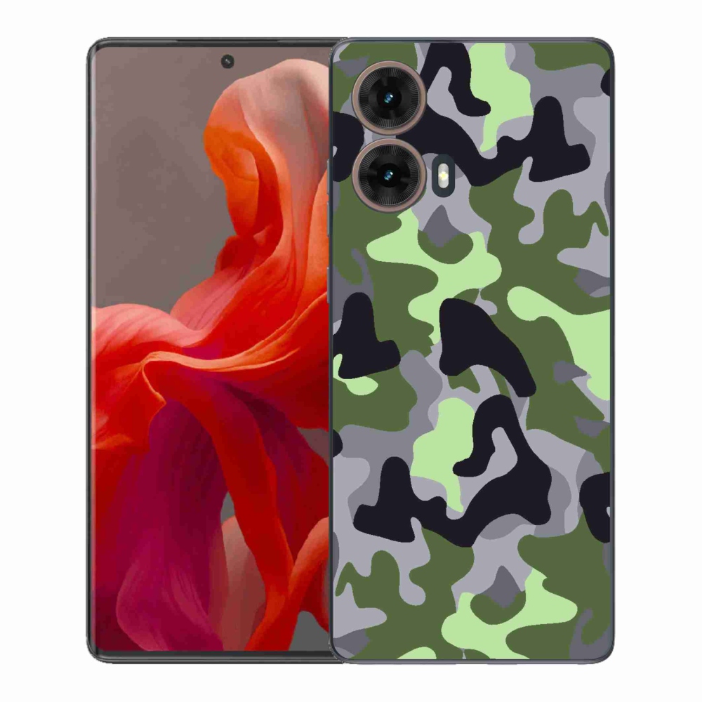 Gelový kryt mmCase na Motorola Moto G85 5G - maskáčový vzor 7