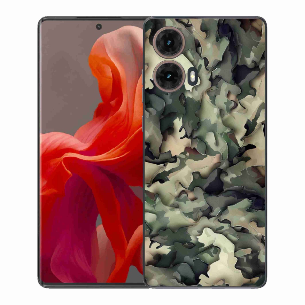 Gelový kryt mmCase na Motorola Moto G85 5G - maskáčový vzor 9