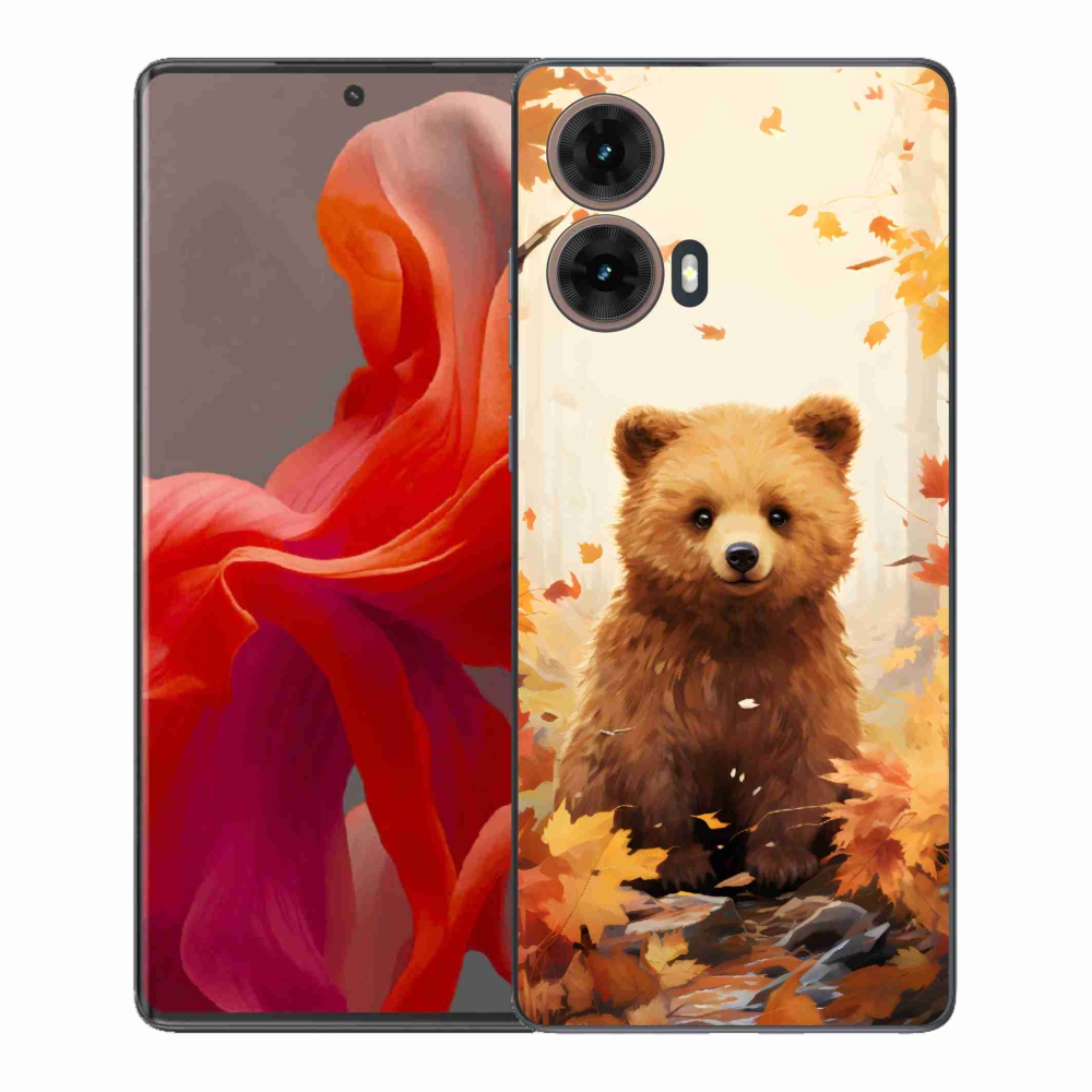 Gelový kryt mmCase na Motorola Moto G85 5G - medvěd v lese
