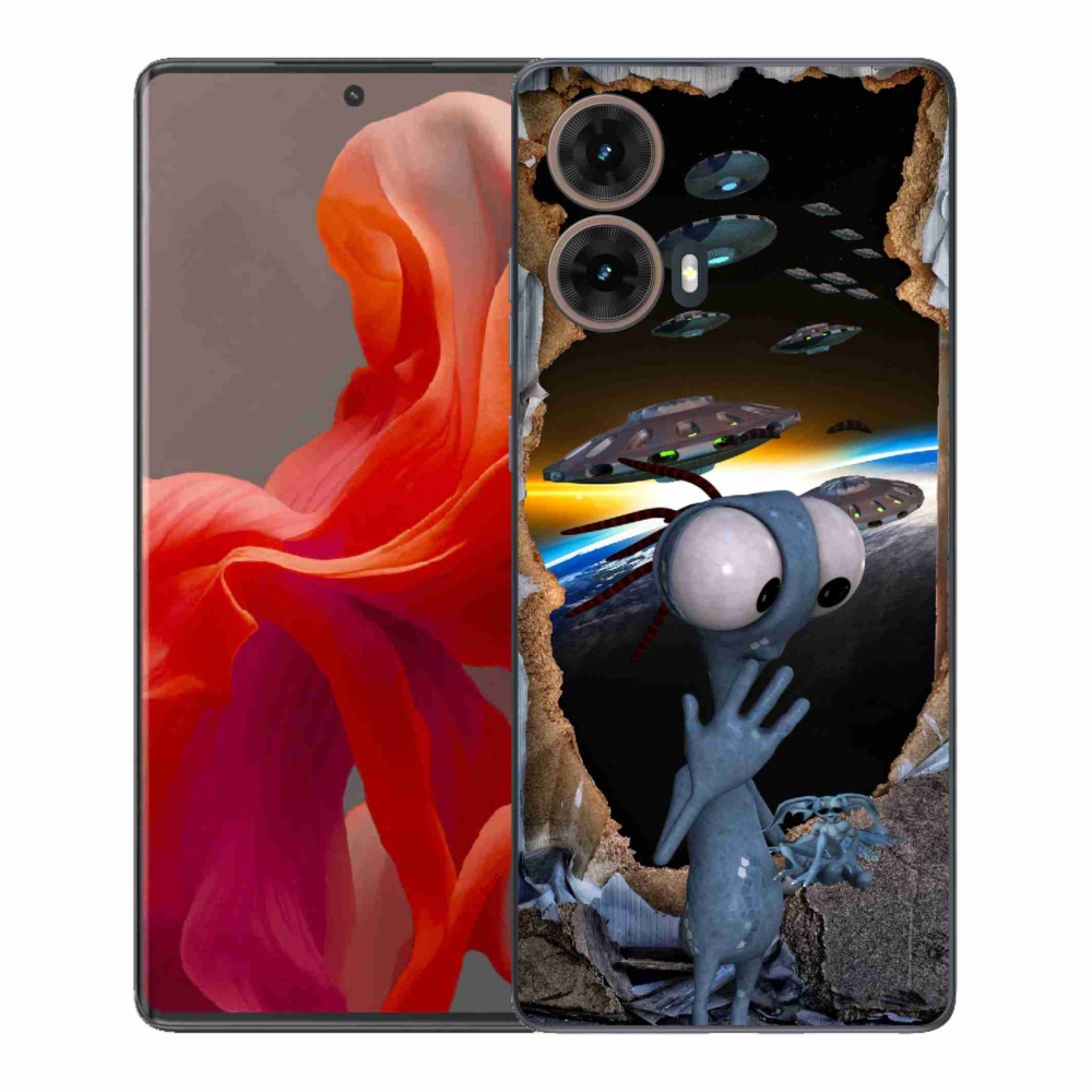 Gelový kryt mmCase na Motorola Moto G85 5G - mimozemšťan