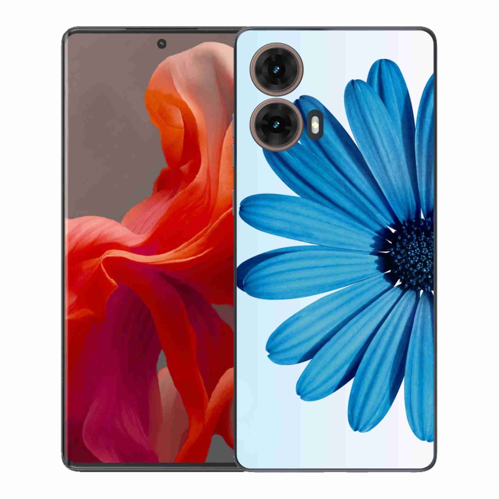 Gelový kryt mmCase na Motorola Moto G85 5G - modrá kopretina