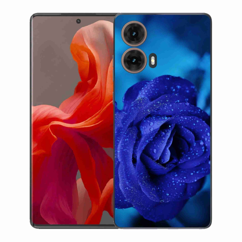 Gelový kryt mmCase na Motorola Moto G85 5G - modrá růže