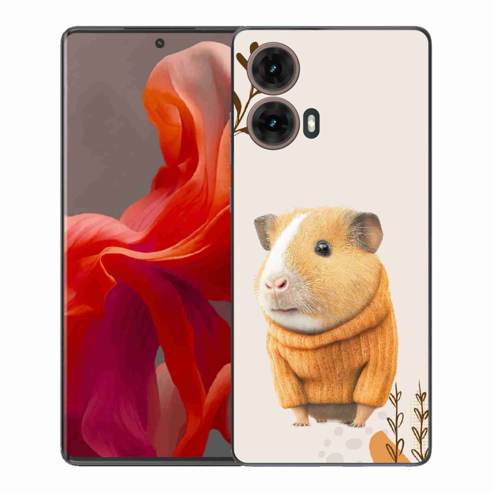 Gelový kryt mmCase na Motorola Moto G85 5G - morče ve svetru