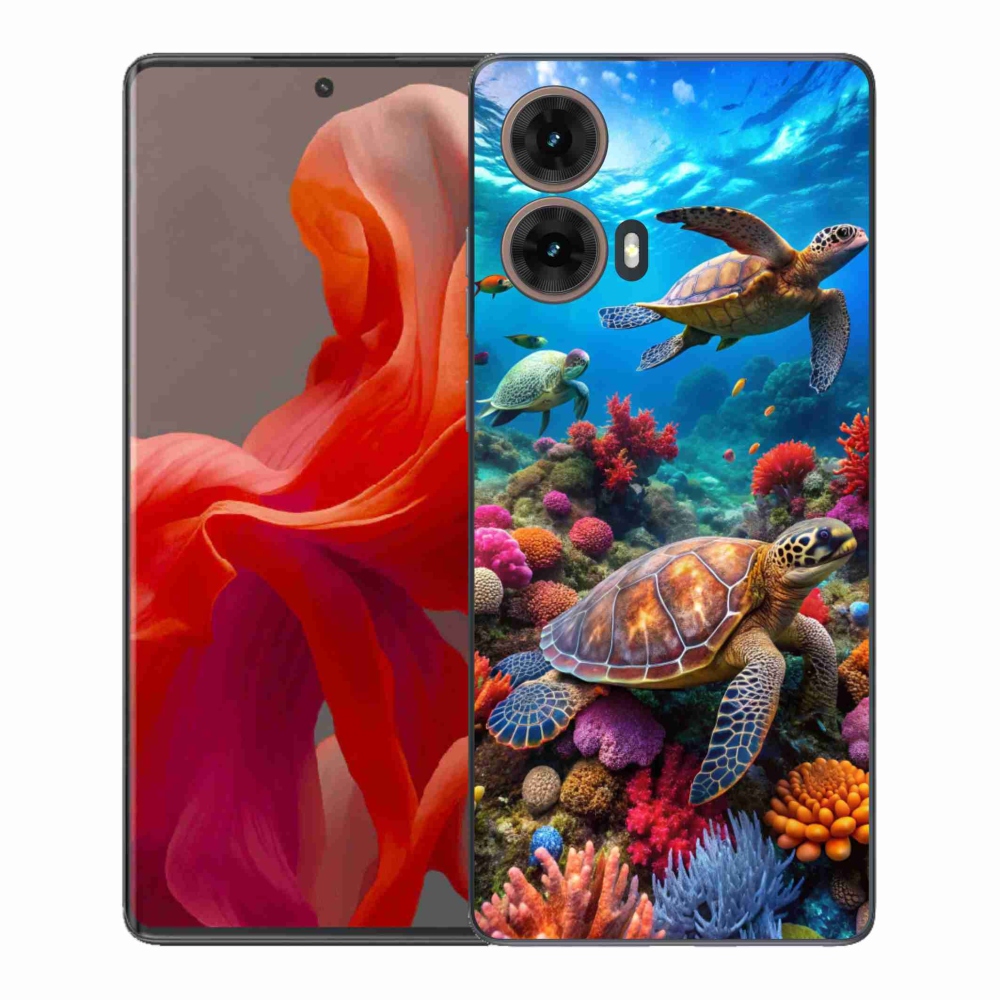 Gelový kryt mmCase na Motorola Moto G85 5G - mořský svět 2