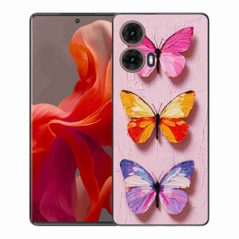 Gelový kryt mmCase na Motorola Moto G85 5G - motýlí trojice